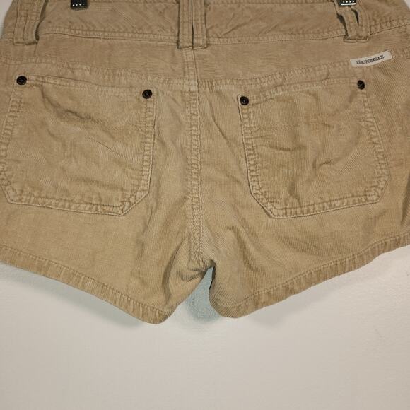 AEROPOSTALE Y2K Vtg Corduroy Micro Shorts Junior 11/12 Tan Pocket Retro Inspired - Picture 5 of 6